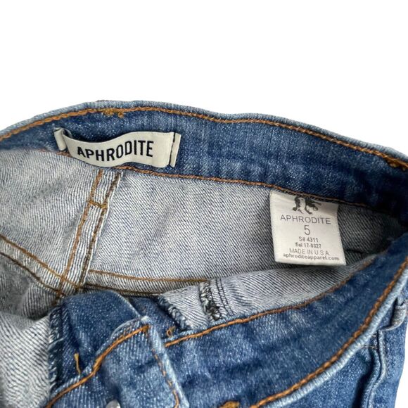 Aphrodite High-Rise Curvy Destructed Skinny Ankle Jeans Blue Size 5 - Picture 5 of 6